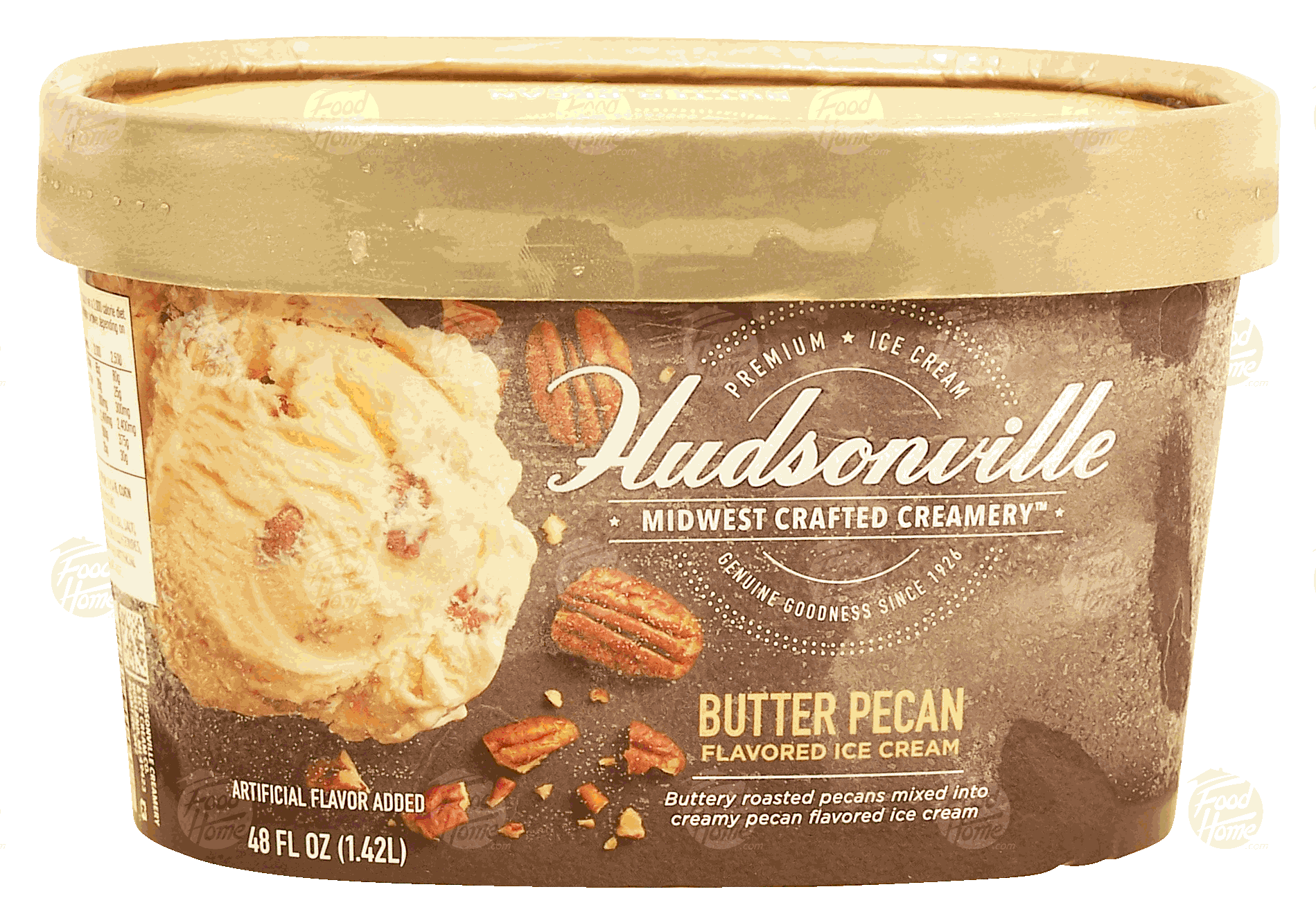 Hudsonville Midwest Crafted Creamery butter pecan flavored ice cream Full-Size Picture